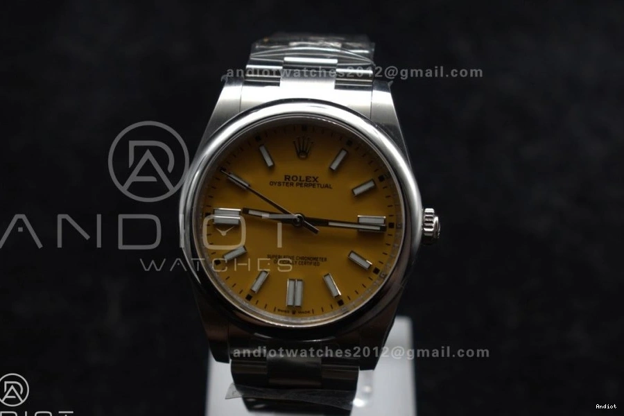 Dial 904L 124300 Clean Steel Perpetual Oyster VR3230 Edition Best Yellow 41mm 1:1 0322